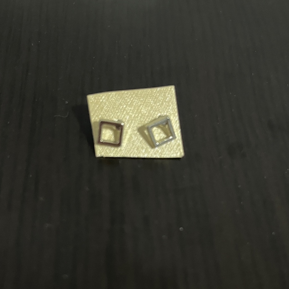 Geometric Earrings Open Squares Fashion Jewellery Statement Jewelry Gift